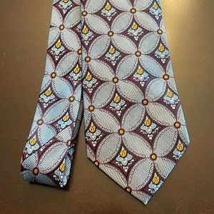 Jos.A.Bank Signature Gold - Silk Necktie Designer Geometric Tie